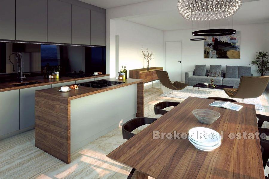 W pobliżu Zadaru - Penthouse z basenem, pierwszy rząd do morza