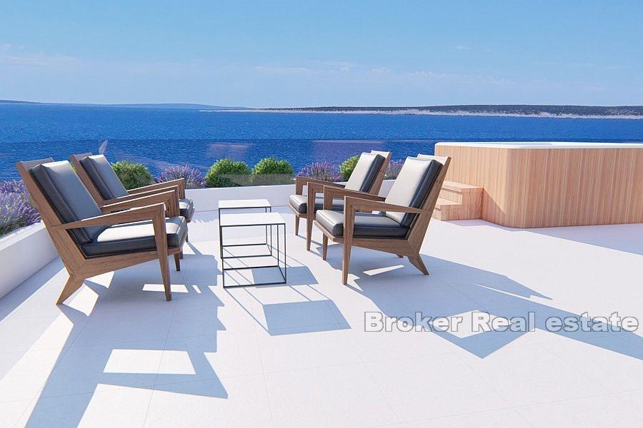 Isola di Pag - Attico di lusso, prima fila sul mare