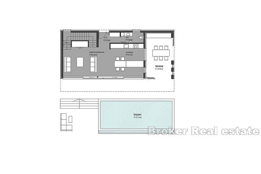Trogir - moderní vila s panoramatickým výhledem