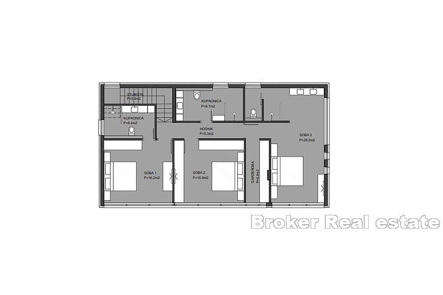 Trogir - moderní vila s panoramatickým výhledem