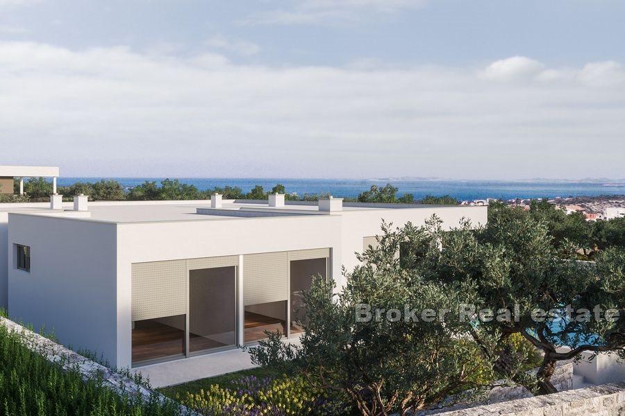 Nära Primosten - Villa med pool och havsutsikt