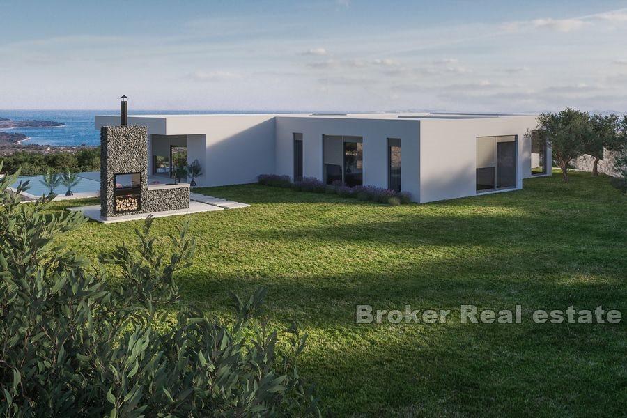 Blisko Primosten - Nowo wybudowana willa z widokiem na morze