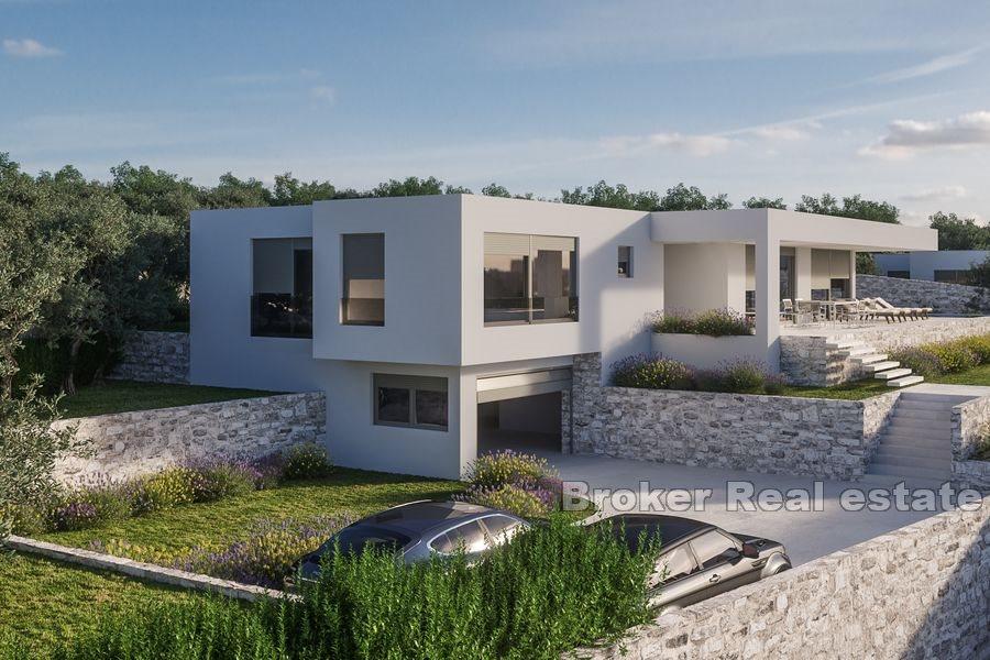 Blisko Primosten - Nowo wybudowana willa z widokiem na morze