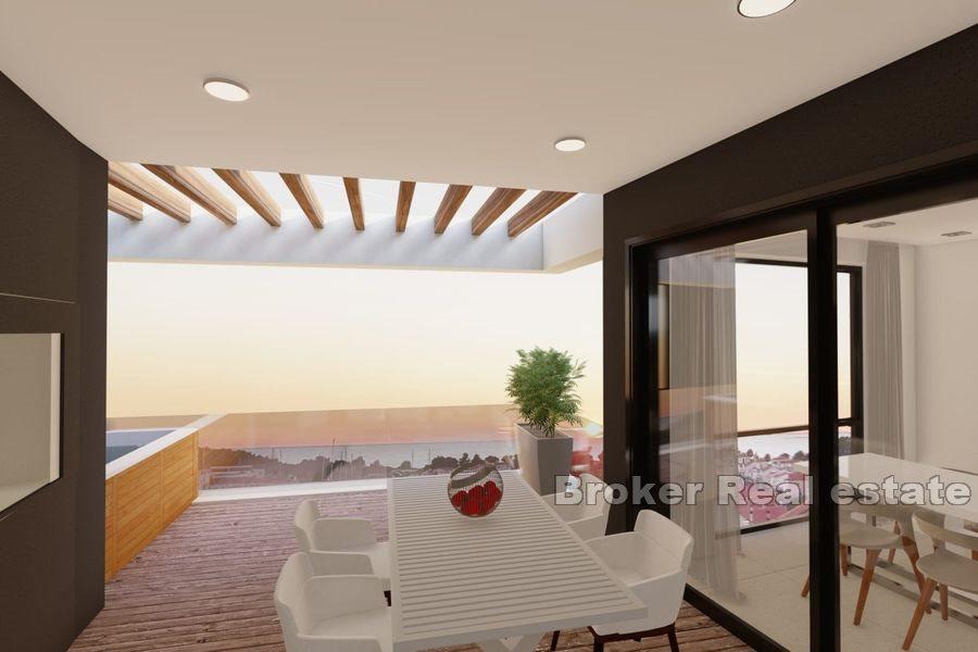 Rogoznica - To-roms leilighet med utsikt over havet