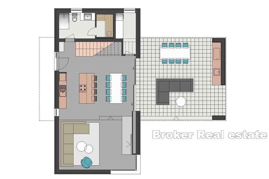 Wyspa Pag - Nowoczesna willa z basenem