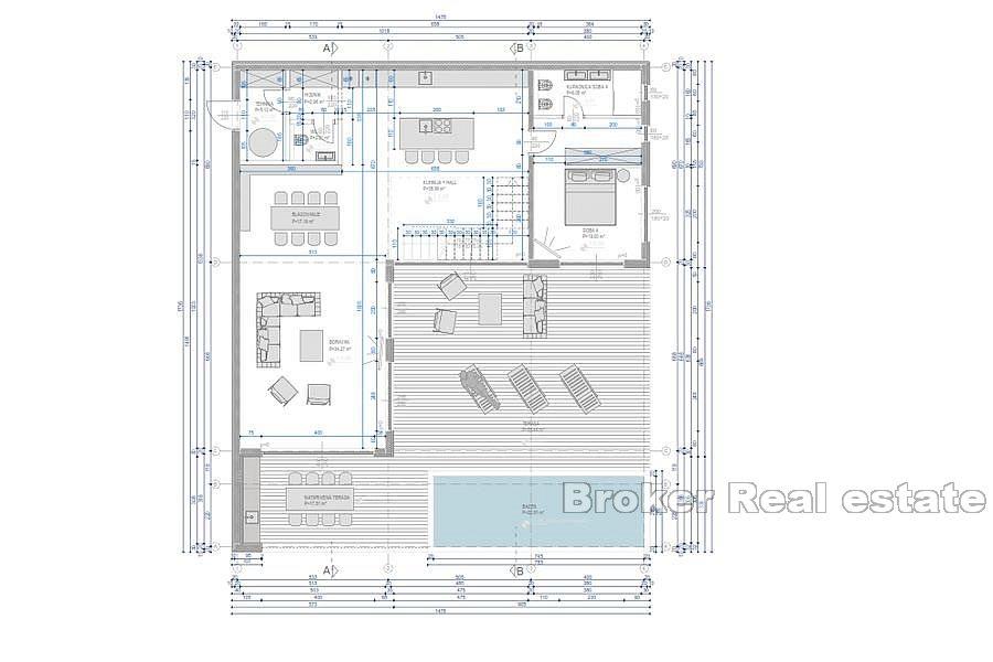 Split area - Exceptional villa with pool