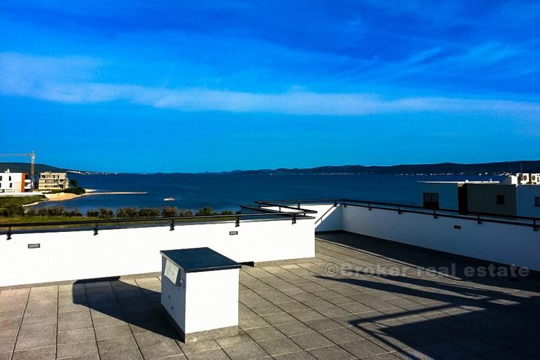 Near Zadar, semi-detached modern villa with swimming pool