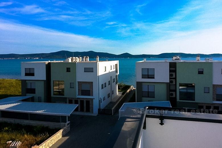 Near Zadar, semi-detached modern villa with swimming pool