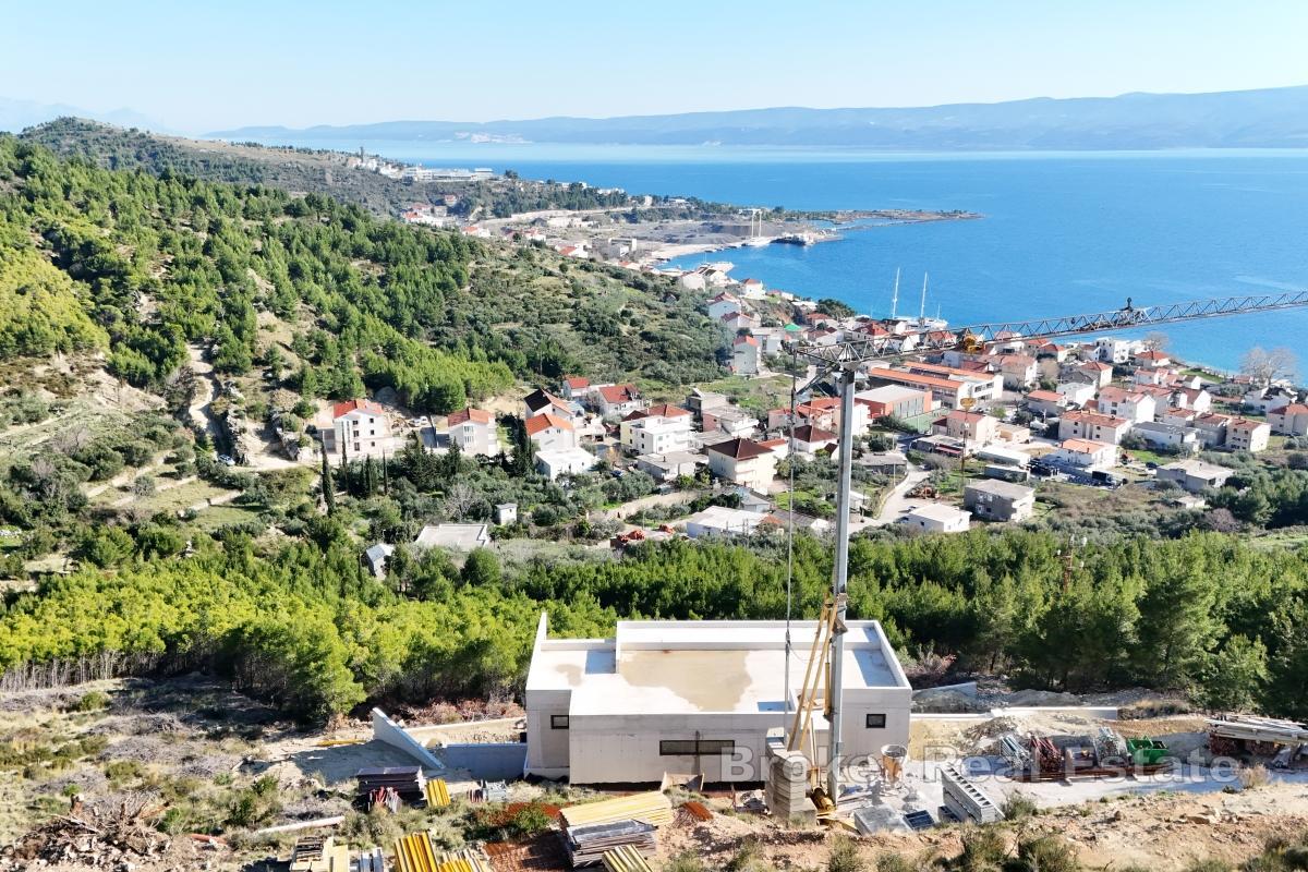 Villa im Bau mit Panoramablick auf das Meer