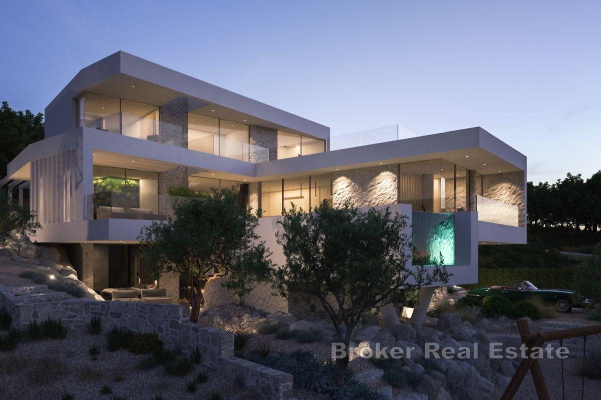 Terrain constructible avec un projet de construction d'une villa