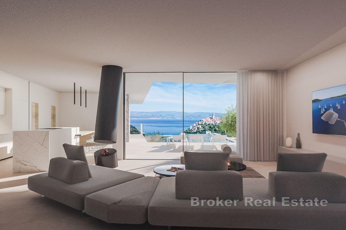 Byggnadsmark med projekt för byggnation av villa