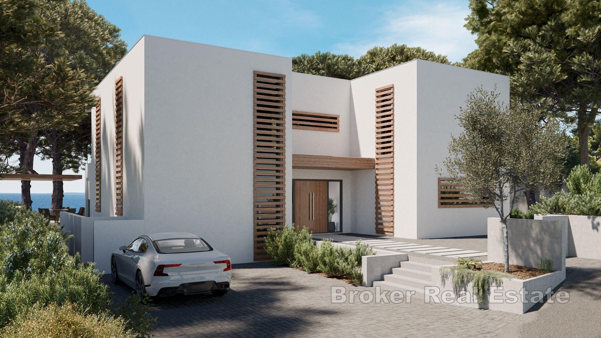 Willa w budowie w pierwszym rzędzie od morza z widokiem