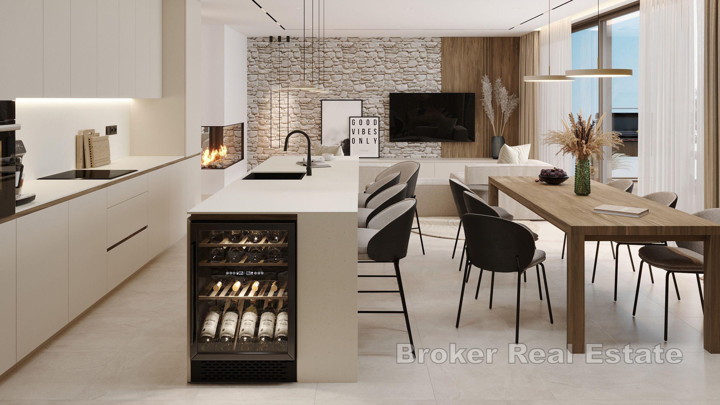 Nowoczesny dwupiętrowy penthouse w pozycji dominującej