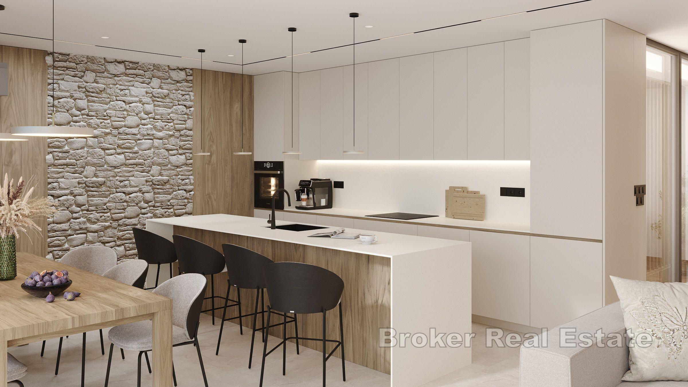 Nowoczesny dwupiętrowy penthouse w pozycji dominującej