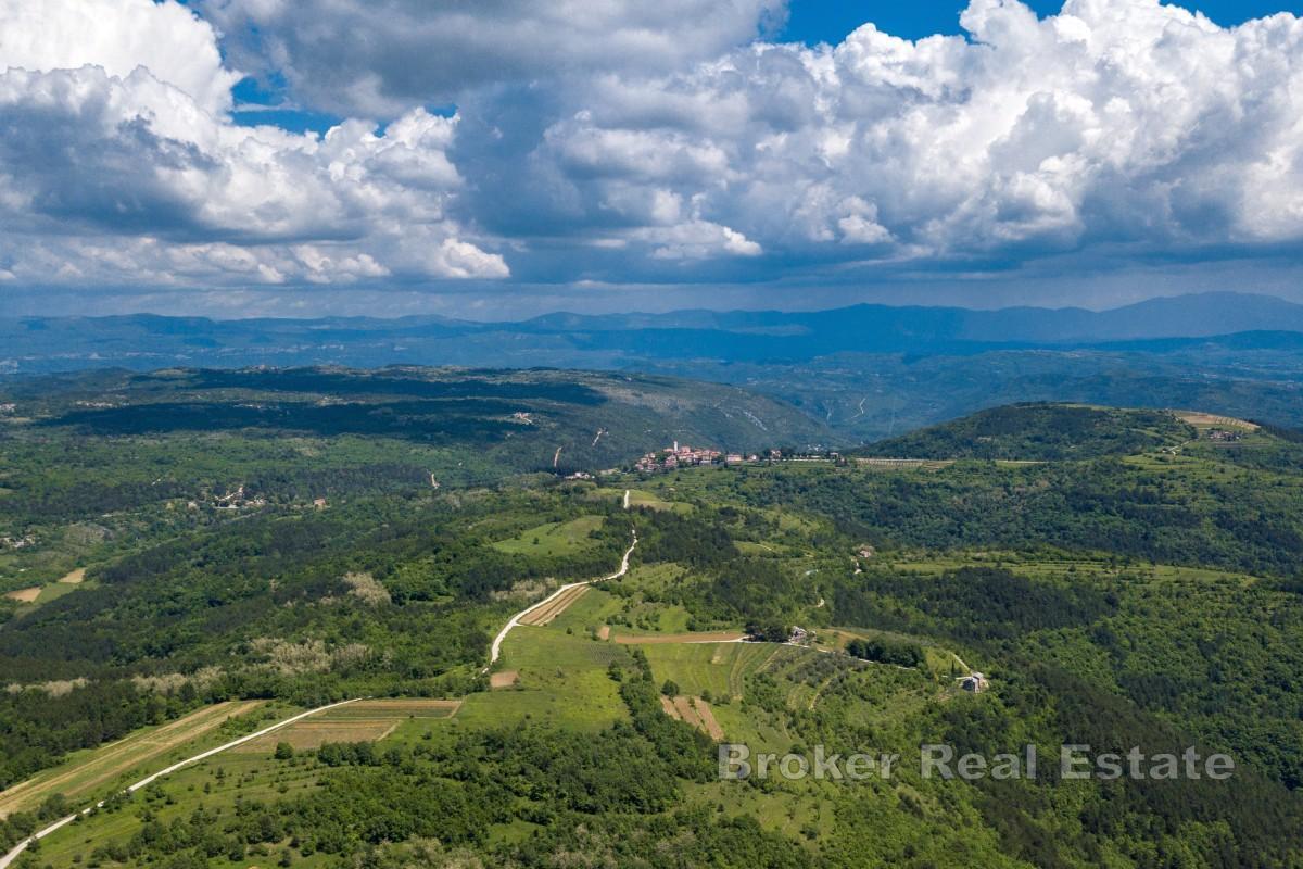 Участок с концептуальным проектом в исключительном месте в самом сердце Истрии