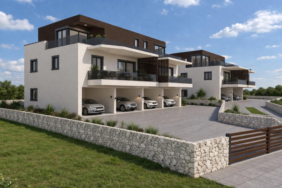 Moderno appartamento con due camere da letto e giardino privato