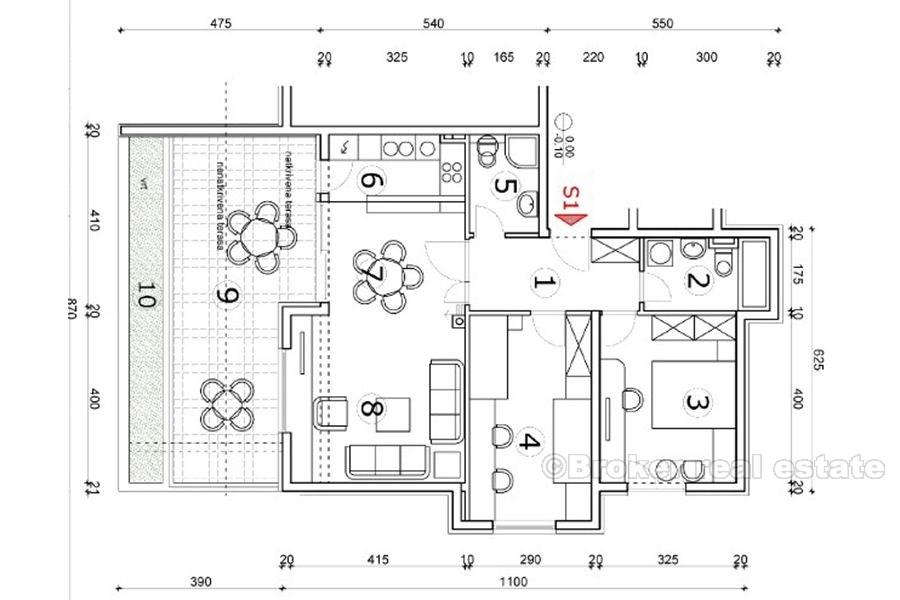 Trogir - Appartements modernes avec vue sur la mer