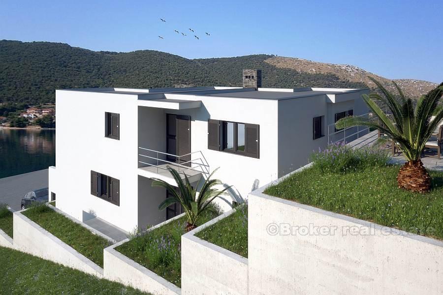 In der Nähe von Primosten, brandneue Villa in erster Reihe zum Meer