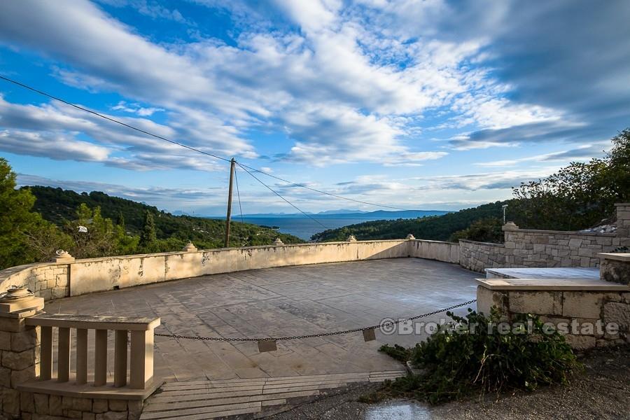 isola di Brac - Casa in pietra con vista sul mare