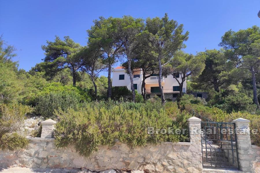 Small island, house by the sea