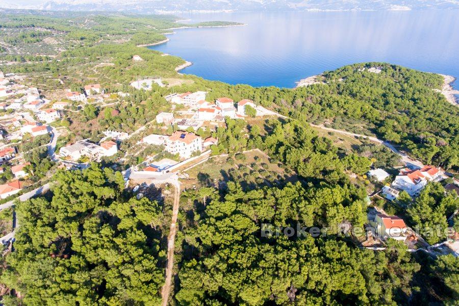 Wyspa Brac, działka budowlana z widokiem na morze