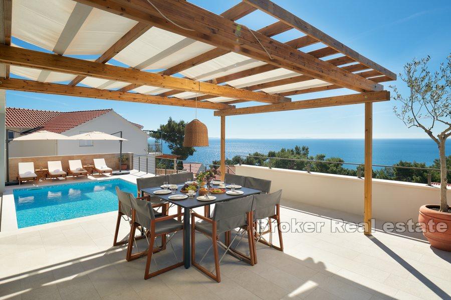 Øya Hvar, villa med basseng og havutsikt