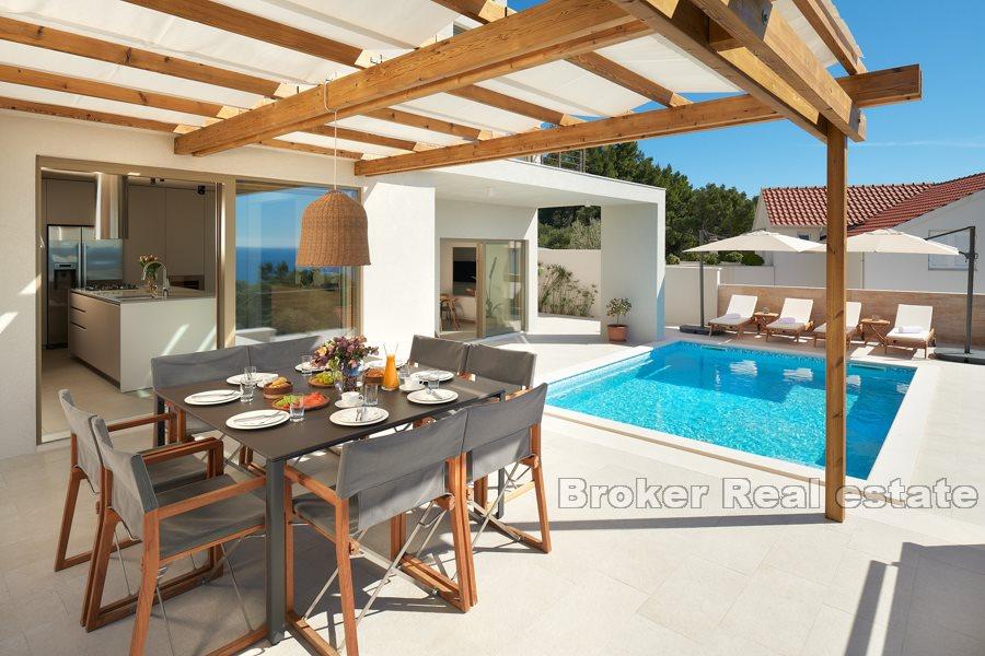 Øya Hvar, villa med basseng og havutsikt