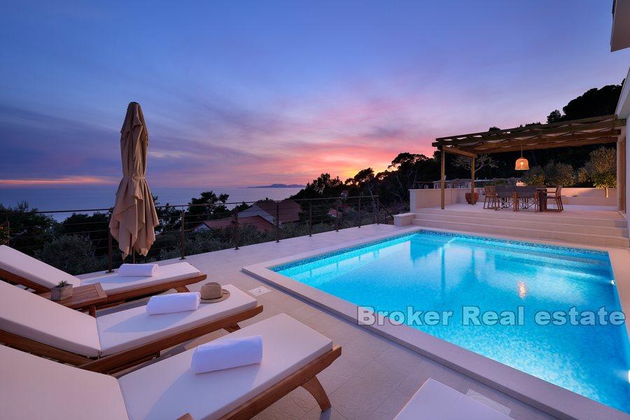 Island of Hvar, villa with swimming pool and sea view