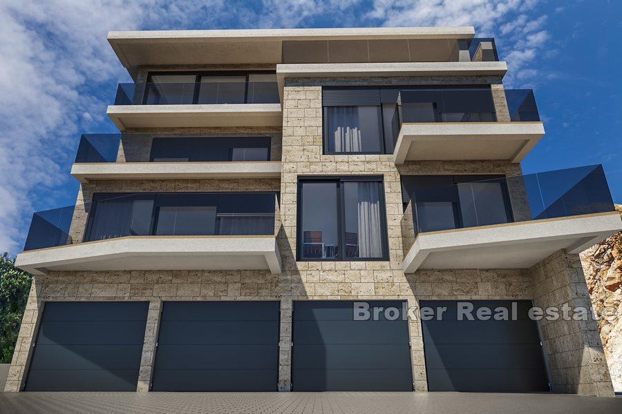 Primošten - Luxusní nově postavené apartmány s výhledem na moře