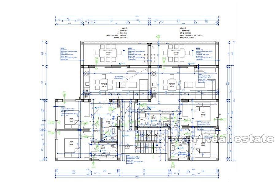 Ostrov Čiovo - Apartmány v nové budově s výhledem na moře