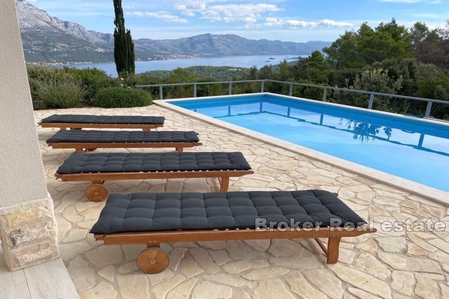 Korčula - Dům s bazénem a panoramatickým výhledem