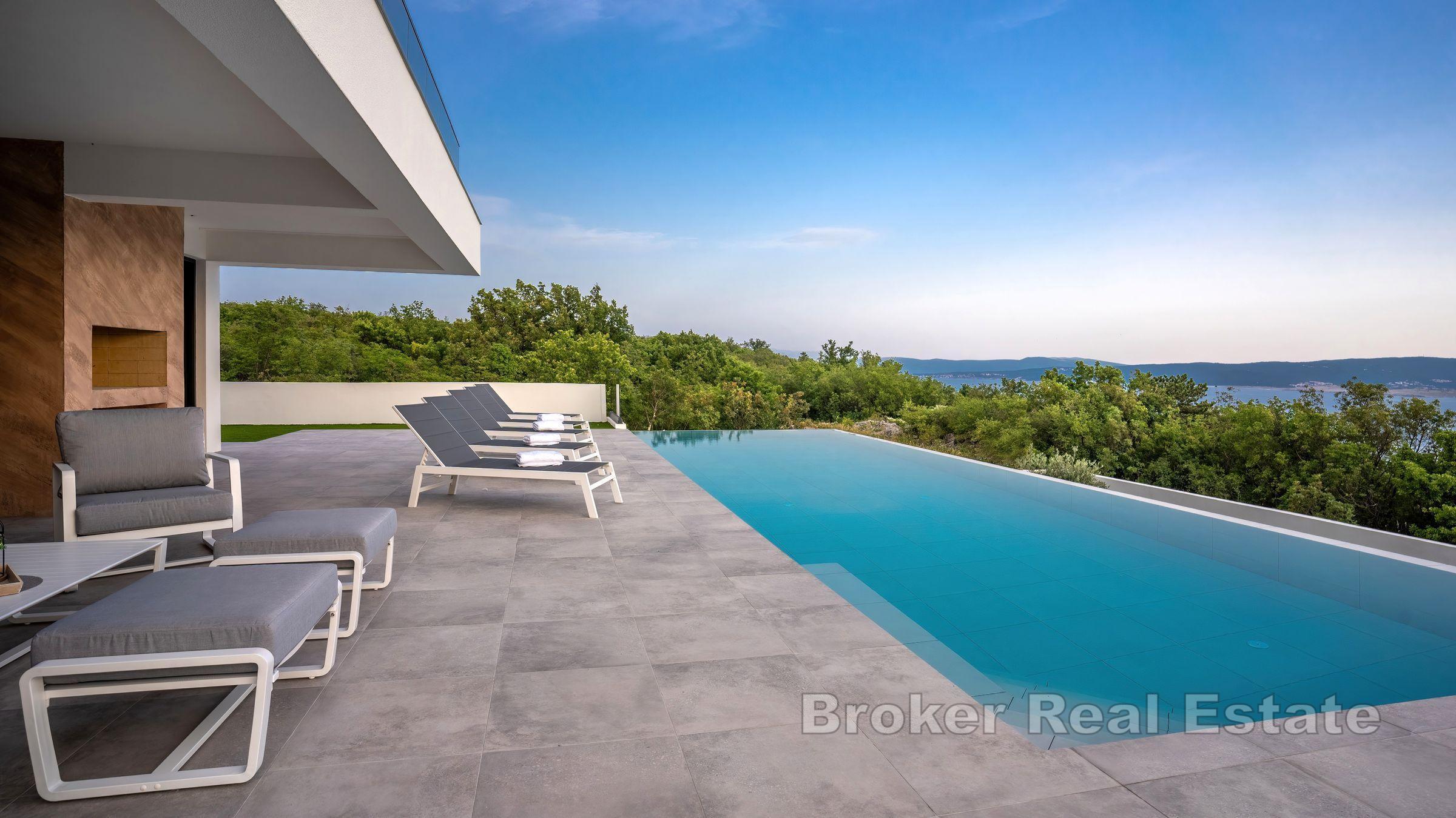 Villa con vista mare aperta