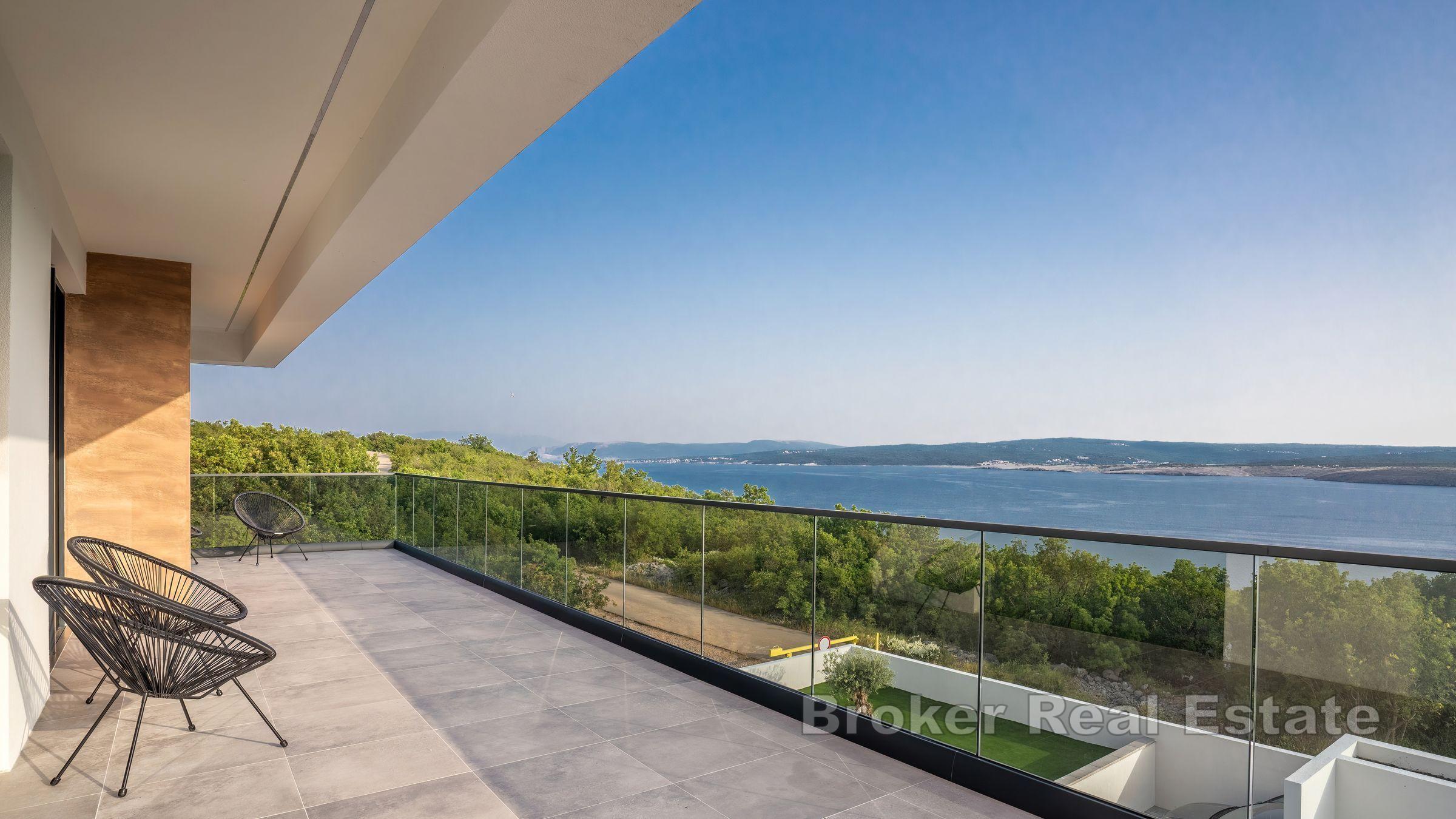 Villa con vista mare aperta