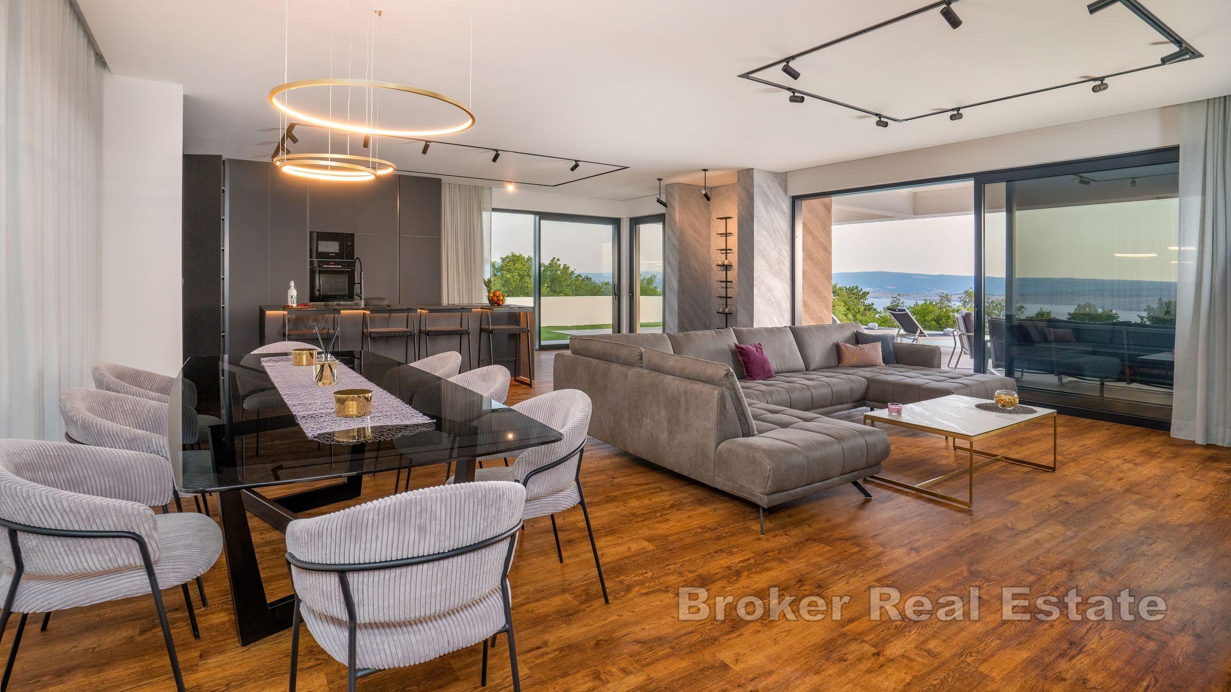 Villa con vista mare aperta