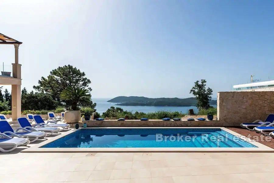 Dubrovnik - Lyxvilla med panoramautsikt över havet