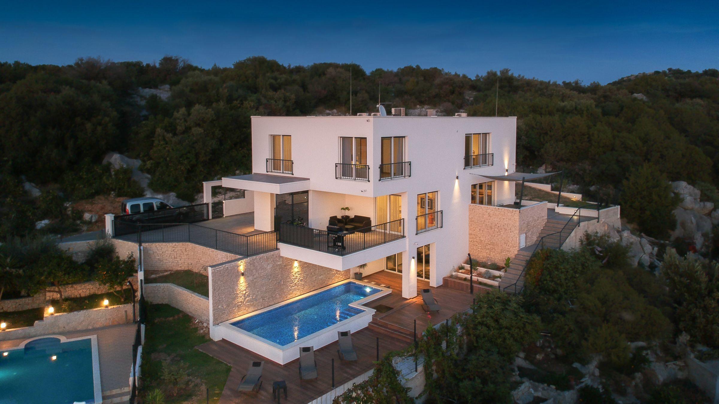 Île de Ciovo - Villa moderne avec vue dégagée