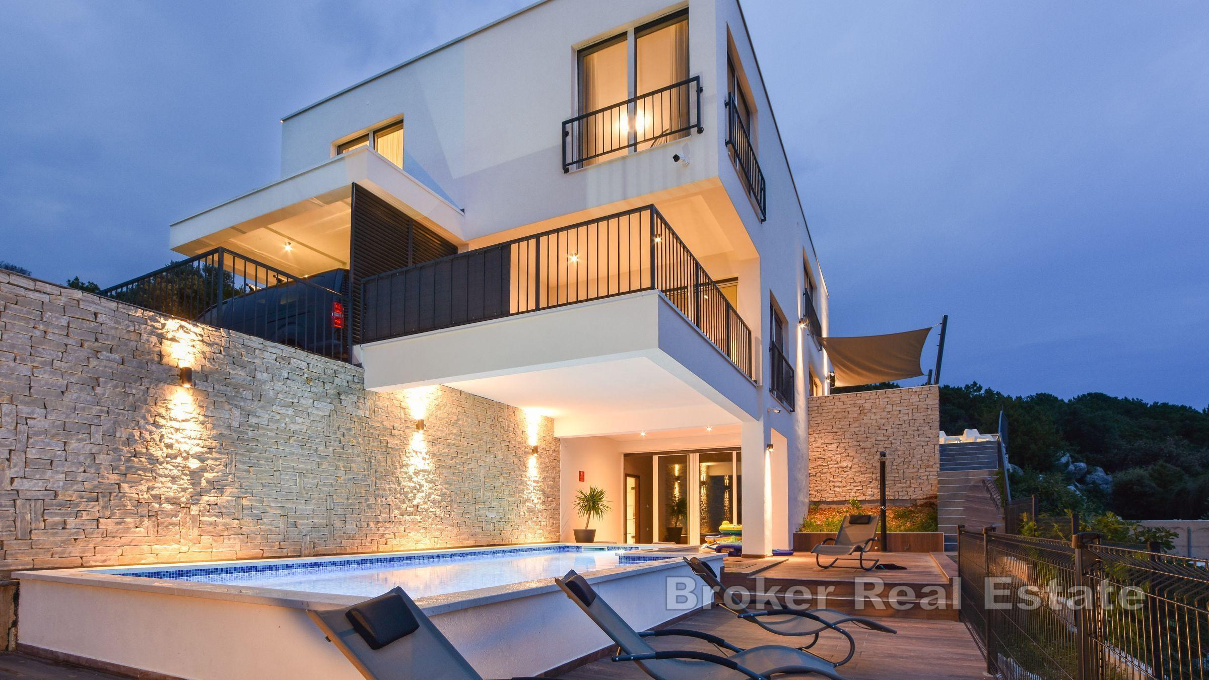 Île de Ciovo - Villa moderne avec vue dégagée