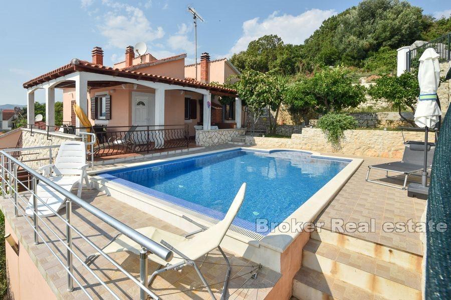 Island of Ciovo - House with pool and panoramic view