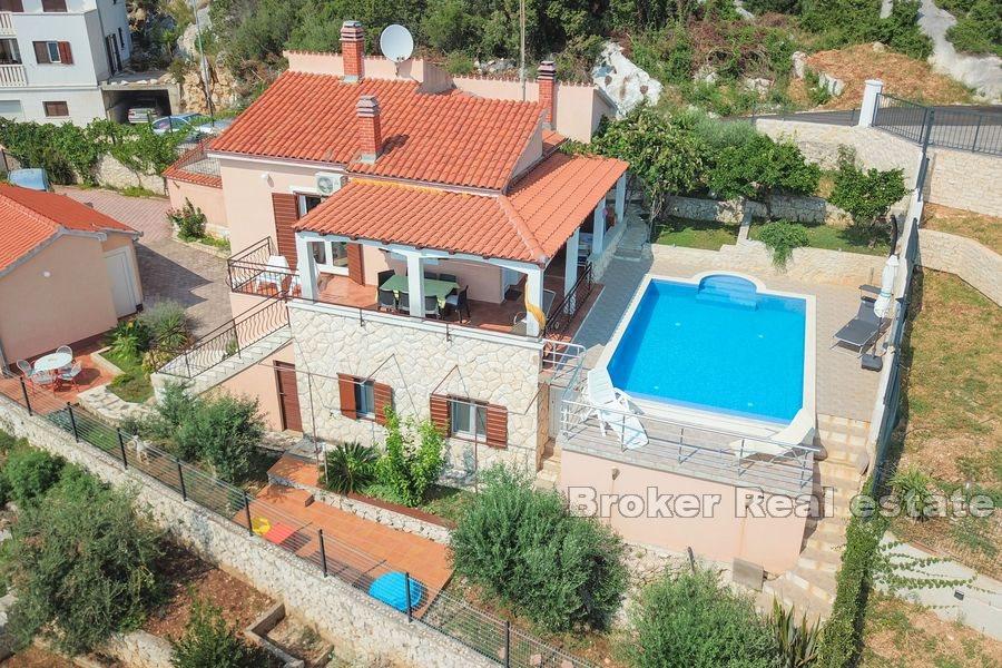Island of Ciovo - House with pool and panoramic view