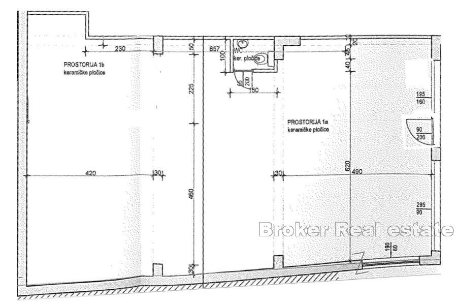 Split - Obchodní prostor, ulice Vukovarska, 110m2