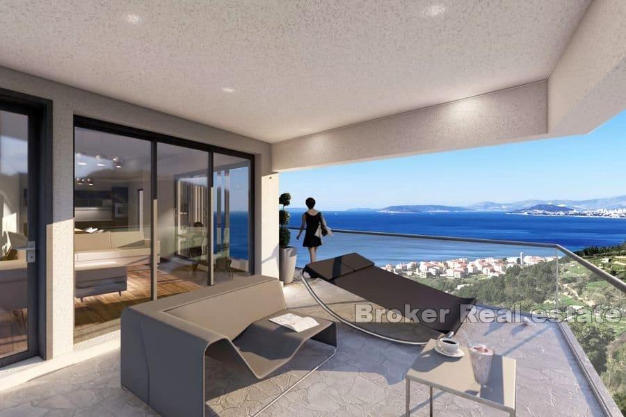 Blisko Splitu - Willa w końcowej fazie budowy z widokiem na morze