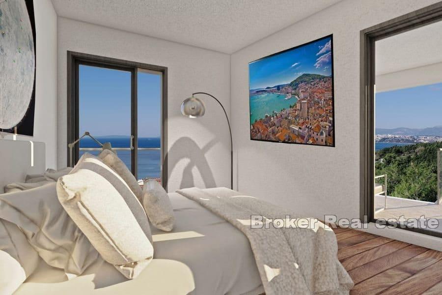 Blisko Splitu - Willa w końcowej fazie budowy z widokiem na morze