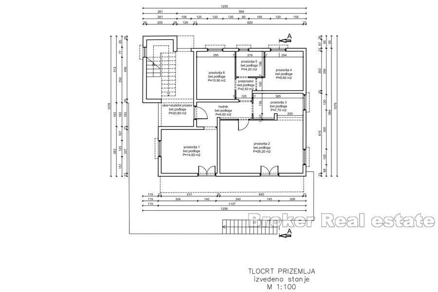 Primošten - Unfinished detached house with a view