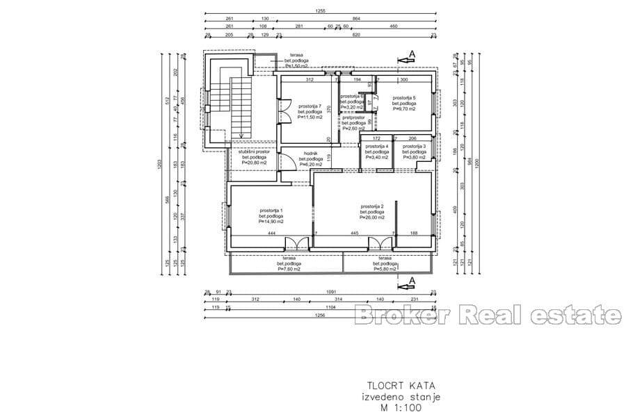 Primošten - Unfinished detached house with a view