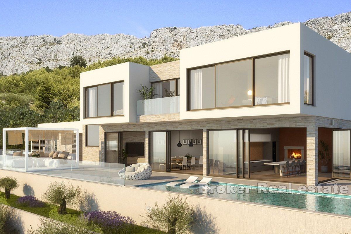 Elégante villa avec vue mer