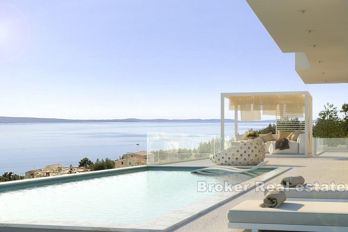 Elegante villa con vista mare