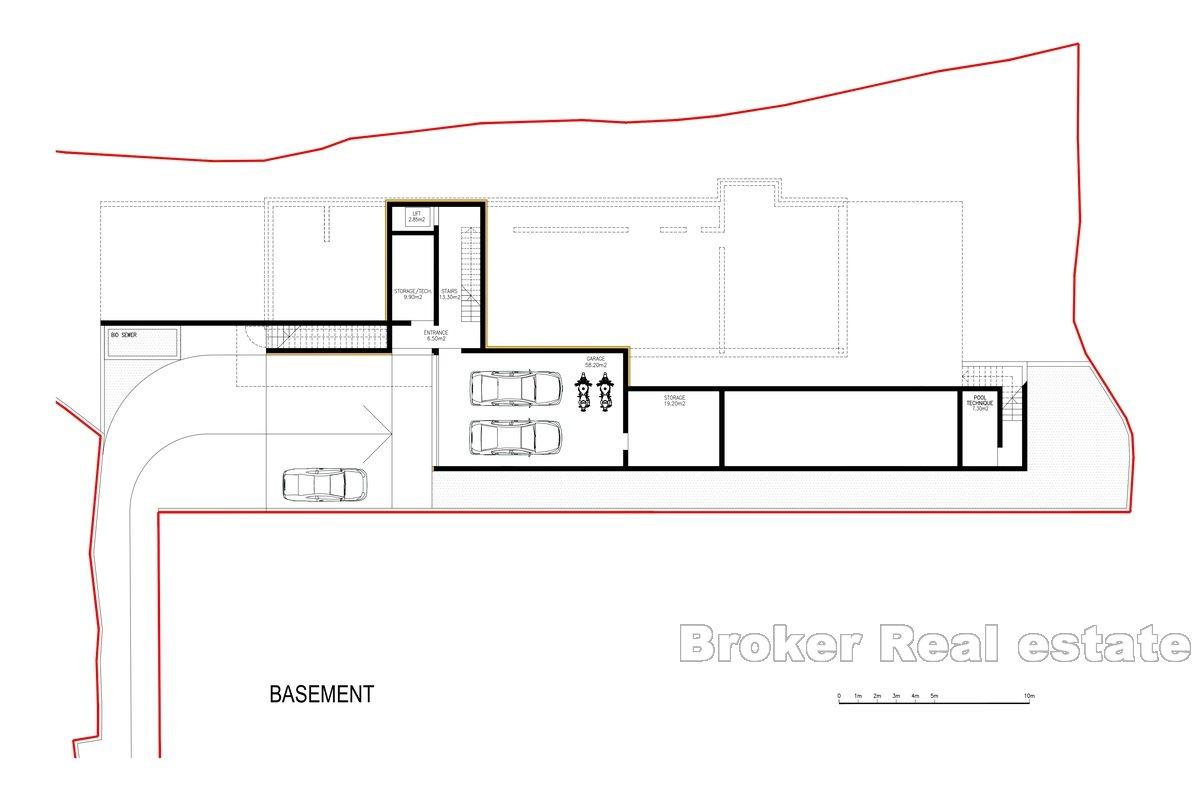 Elégante villa avec vue mer