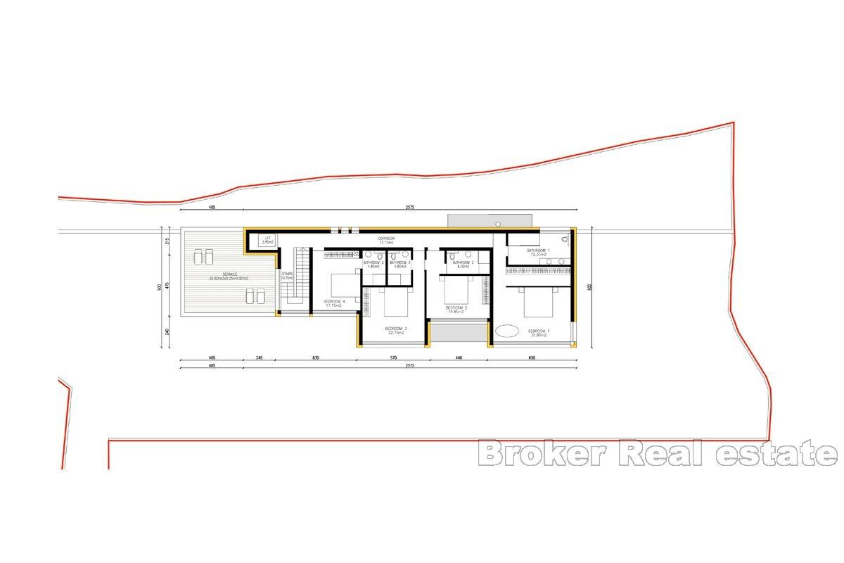 Elégante villa avec vue mer