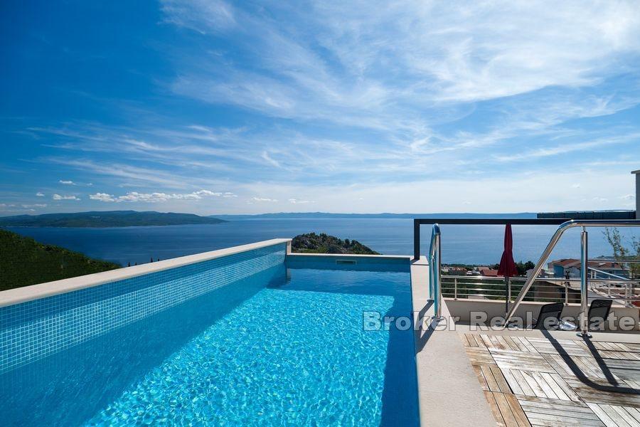 Makarska - Dům s bazénem a výhledem na moře