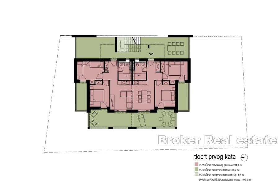 Rogoznica - Enebolig med havutsikt